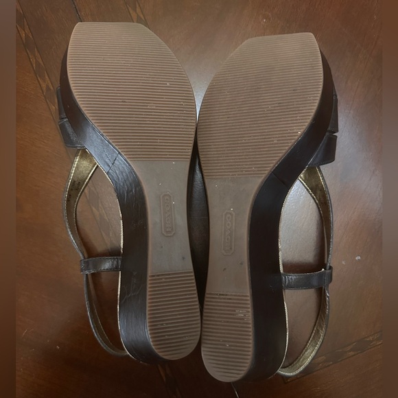π€π€ Coach Mollie Platform Wedge Sandals - Brownπ€ π€ - Picture 7 of 7